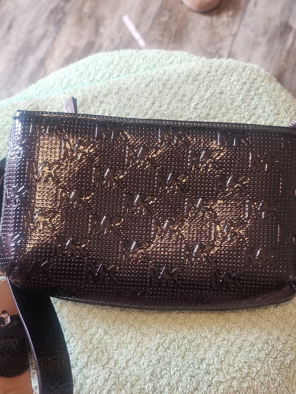 Michael Kors Glossy Patent Belt Bag Black S/m